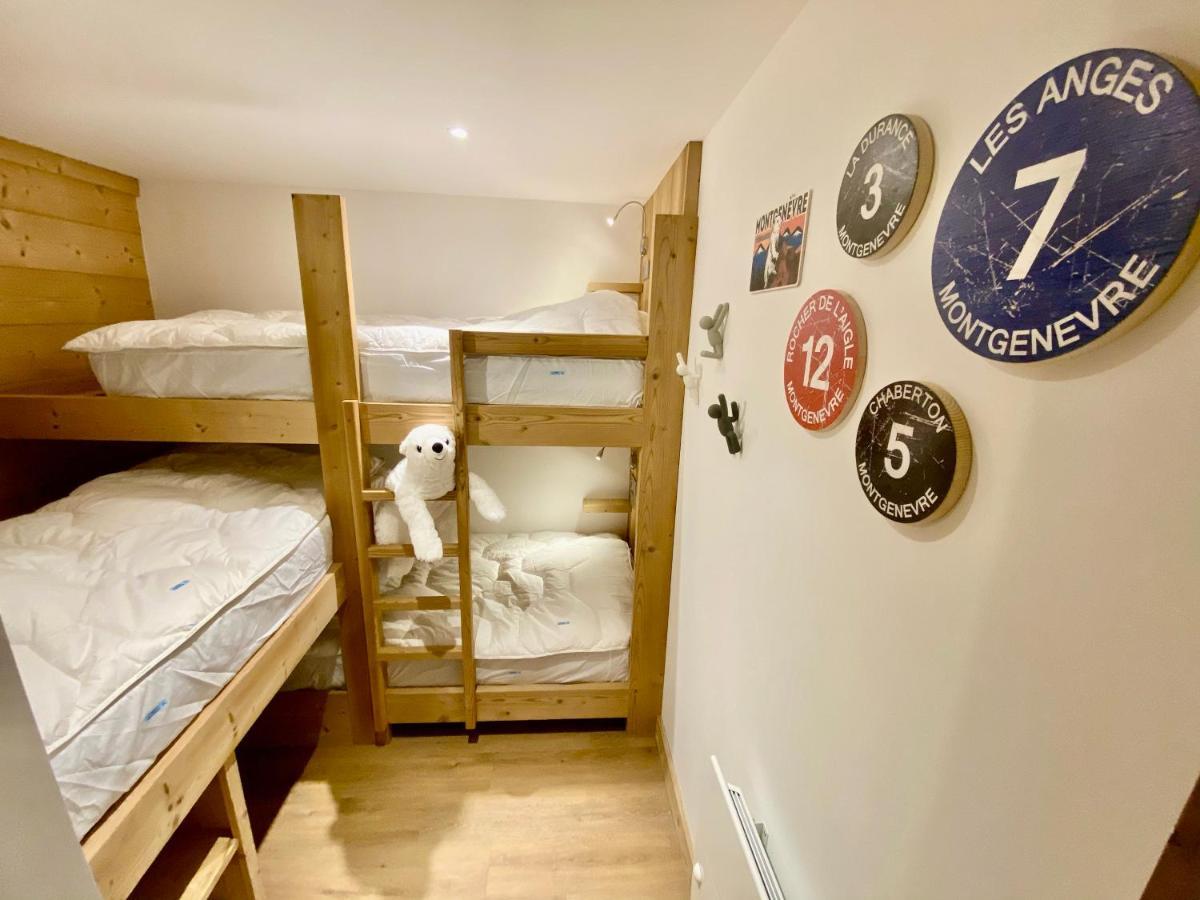 Le Janus, Pied Des Pistes, 2 Garages, Terrasse Avec Sauna Montgenevre Ngoại thất bức ảnh